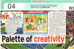 SMS Girls School participated in Color splash - Painting competition at G. D. Goenka, Paschim Vihar, Delhi : Click to Enlarge
