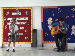 SMS Girls School - Solo Singing by Class IV : Click to Enlarge