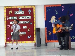 SMS Girls School - Solo Singing by Class IV : Click to Enlarge