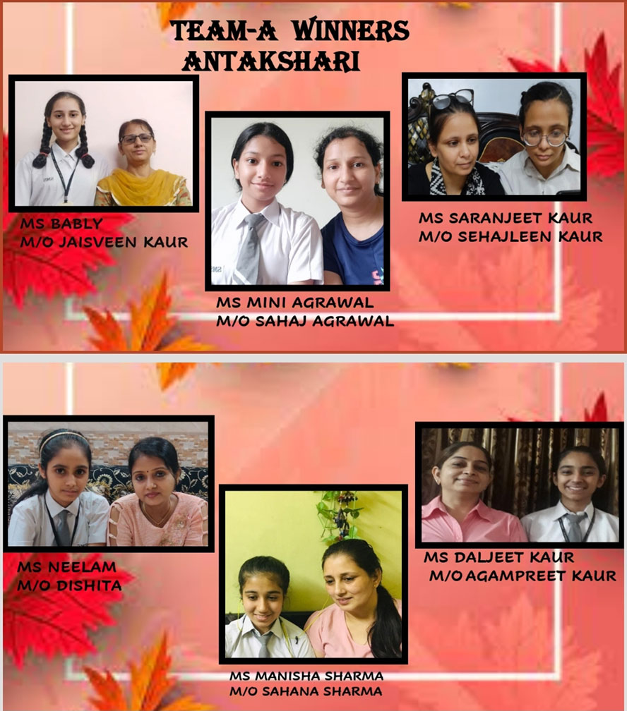 SMS Girls School - Virtual Antakshari for Class 9 : Click to Enlarge