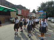 St. Mark's Girls School, Meera Bagh - Anti Fire Cracker Rally : Click to Enlarge