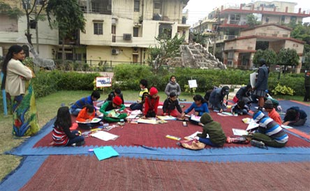 St. Mark's Girls School, Meera Bagh - Art Event : Disney Project : Click to Enlarge