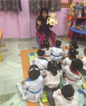 St. Mark's Girls School, Meera Bagh - Story Telling : Click to Enlarge