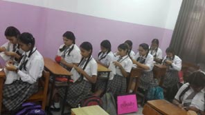 St. Mark's Girls School, Meera Bagh - Stitch in time saves nine : Click to Enlarge