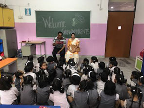 St. Mark's Girls School, Meera Bagh - Grandparents interactive session : Sapling : Click to Enlarge