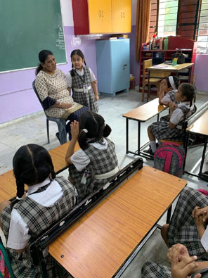 St. Mark's Girls School, Meera Bagh - Grandparents Story Telling : Click to Enlarge