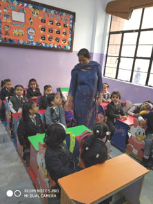 St. Mark's Girls School, Meera Bagh - Grandparents Day Celebrations for Class Sapling : Click to Enlarge