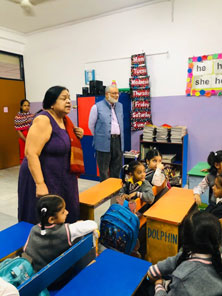 St. Mark's Girls School, Meera Bagh - Grandparents Day Celebrations for Class Sapling : Click to Enlarge