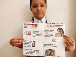 St. Mark's Girls School, Meera Bagh - Create Your Own Newspaper Activity by Class V : Click to Enlarge