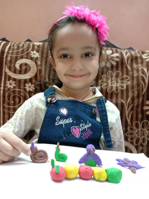 St. Mark's Girls School, Meera Bagh - Activity : Clay by Class Seedling : Click to Enlarge