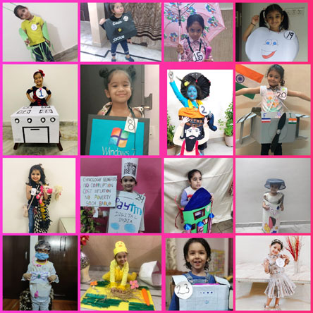 St. Mark's Girls School, Meera Bagh - Inter Class Fancy Dress Competition for Class Seedling : Click to Enlarge