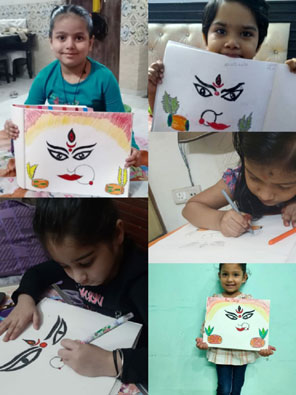St. Mark's Girls School, Meera Bagh - Navratri Activity by Class Sapling : Click to Enlarge