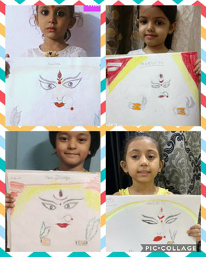 St. Mark's Girls School, Meera Bagh - Navratri Activity by Class Sapling : Click to Enlarge
