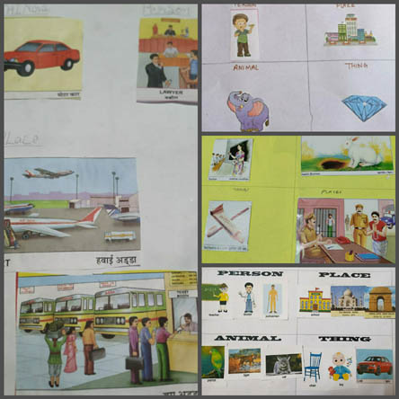 St. Mark's Girls School, Meera Bagh - Class I Nouns Activity : Click to Enlarge