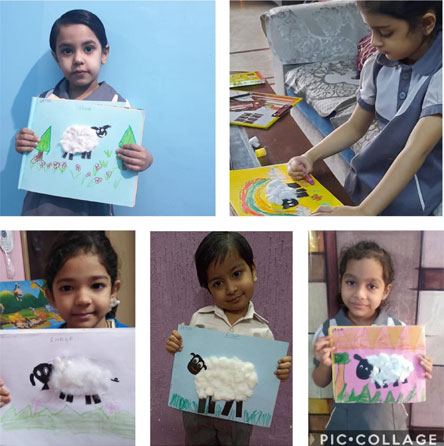 St. Mark's Girls School, Meera Bagh - Activity : Sheep by Class Sapling : Click to Enlarge