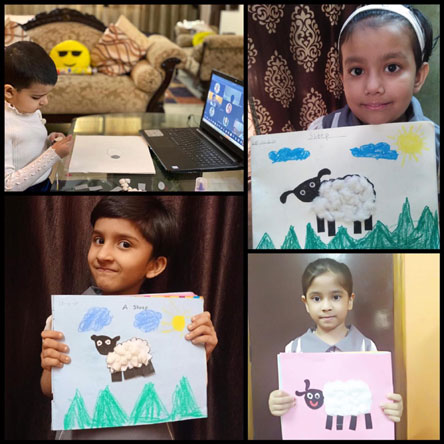 St. Mark's Girls School, Meera Bagh - Activity : Sheep by Class Sapling : Click to Enlarge