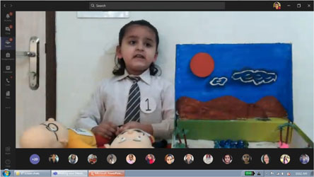 St. Mark's Girls School, Meera Bagh - Story Telling Competition for Class Sapling : Click to Enlarge