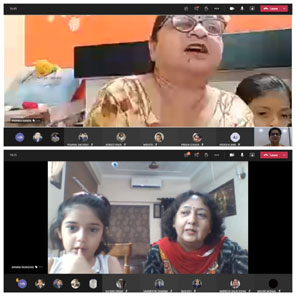 St. Mark's Girls School, Meera Bagh - Story Telling session by grandparents for Class 1 : Click to Enlarge