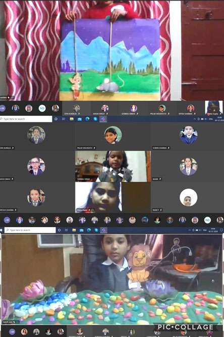 St. Mark's Girls School, Meera Bagh - Virtual Story Narration Competition with Puppets for the students of Class 3 : Click to Enlarge