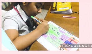 St. Mark's Girls School, Meera Bagh - Bingo Maths Activity by Class 4 : Click to Enlarge