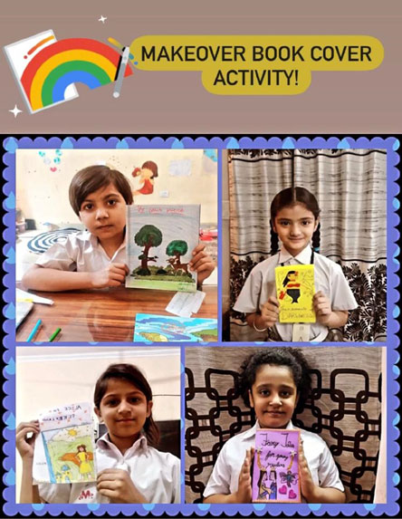 St. Mark's Girls School, Meera Bagh - Book cover activity by Class 4 : Click to Enlarge