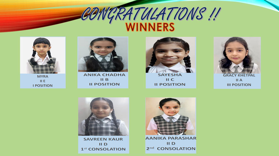St. Mark's Girls School, Meera Bagh - Winners of Inter Class Character Dramatisation Competition by Class 2 : Click to Enlarge