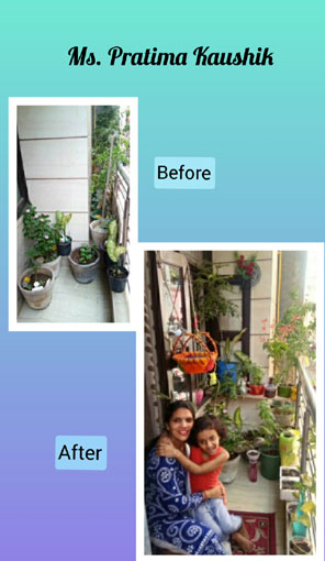 St. Mark's Girls School, Meera Bagh - My Beautiful Corner by Class 1 : Click to Enlarge