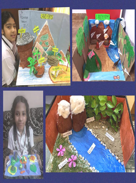 St. Mark's Girls School, Meera Bagh - Dioramas Activity by Class 4 : Click to Enlarge