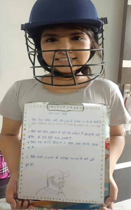 St. Mark's Girls School, Meera Bagh - Hindi Activity for Class 5 : Click to Enlarge