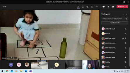 St. Mark's Girls School, Meera Bagh - Hopscotch Activity by Class Seedling : Click to Enlarge