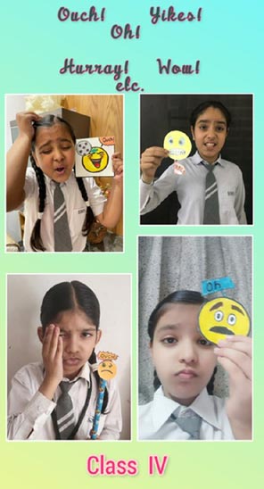 St. Mark's Girls School, Meera Bagh - Class IV Activity : Interjections : Click to Enlarge