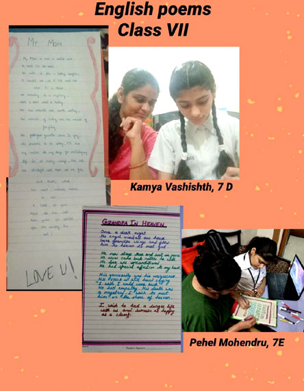 St. Mark's Girls School, Meera Bagh - Mom and Me : English Poetry : Click to Enlarge
