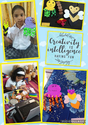 St. Mark's Girls School, Meera Bagh - Paper Toy Activity for Class 3 : Click to Enlarge