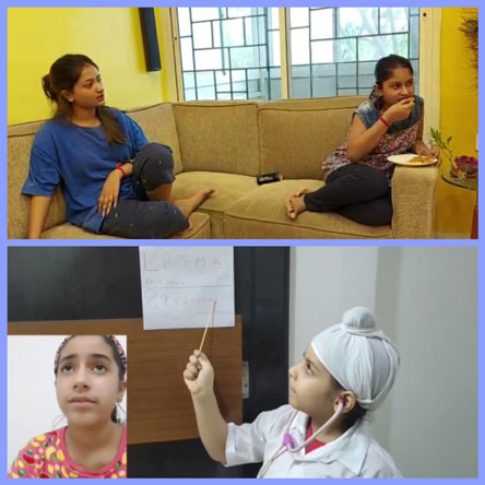St. Mark's Girls School, Meera Bagh - Hindi Activity : Parivarik Manchan by Class 6 : Click to Enlarge