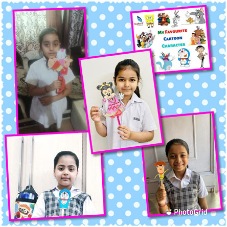 St. Mark's Girls School, Meera Bagh - Stick Puppet Activity for Class 3 : Click to Enlarge