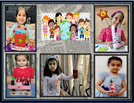 St. Mark's Girls School, Meera Bagh - Activity Recycle Craft : Click to Enlarge