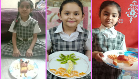 St. Mark's Girls School, Meera Bagh - Salad Decoration Activity by Class 2 : Click to Enlarge