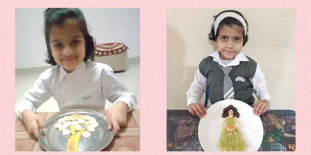 St. Mark's Girls School, Meera Bagh - Salad Decoration Activity by Class 2 : Click to Enlarge