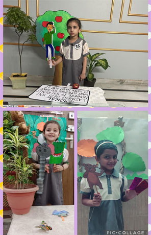 St. Mark's Girls School, Meera Bagh - Inter Class Competition : Story Narration by Class Sapling : Click to Enlarge