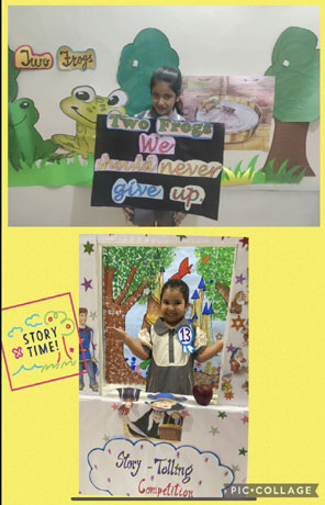 St. Mark's Girls School, Meera Bagh - Inter Class Competition : Story Narration by Class Sapling : Click to Enlarge