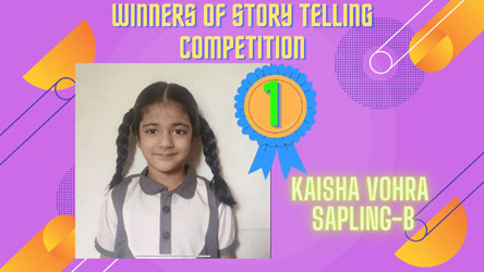 St. Mark's Girls School, Meera Bagh - Winners of Class Sapling of Story Narration Competition : Click to Enlarge