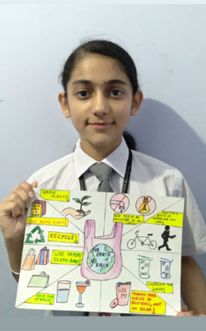 St. Mark's Girls School, Meera Bagh - Tasks done by students part of Green Gurukul Challenge : Click to Enlarge