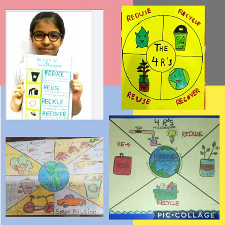 St. Mark's Girls School, Meera Bagh - Waste Management Activity by Class 4 : Click to Enlarge