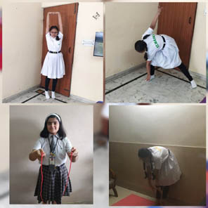 St. Mark's Girls School, Meera Bagh - Yoga Activity for Classes 6 to 8 : Click to Enlarge