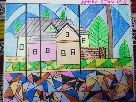 St. Mark's World School, Meera Bagh - Abstract Art : Click to Enlarge