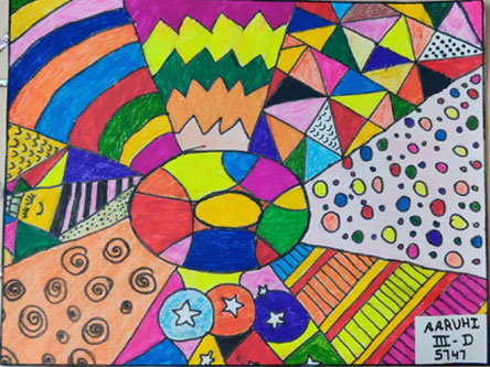 St. Mark's World School, Meera Bagh - Abstract Art : Click to Enlarge