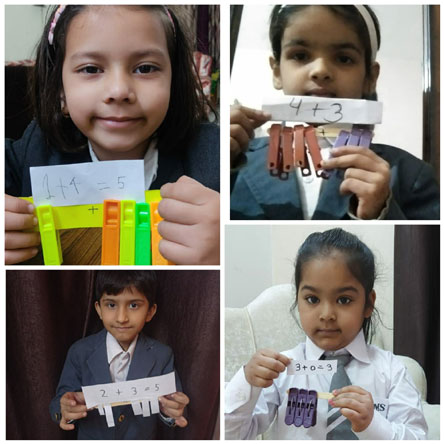St. Mark's World School, Meera Bagh - Addition Activity by Class I : Click to Enlarge