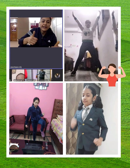 St. Mark's World School, Meera Bagh - Aerobics Activity by Class 6 and 7 : Click to Enlarge