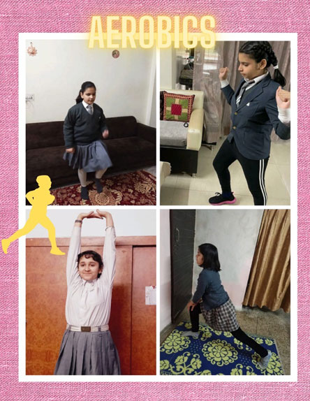 St. Mark's World School, Meera Bagh - Aerobics Activity by Class 6 and 7 : Click to Enlarge