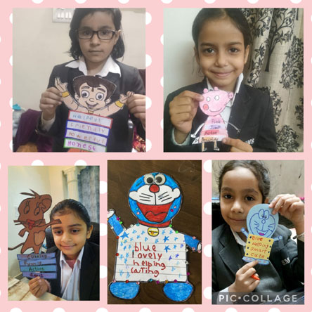 St. Mark's World School, Meera Bagh - Character Mapping Activity by Class 1 : Click to Enlarge